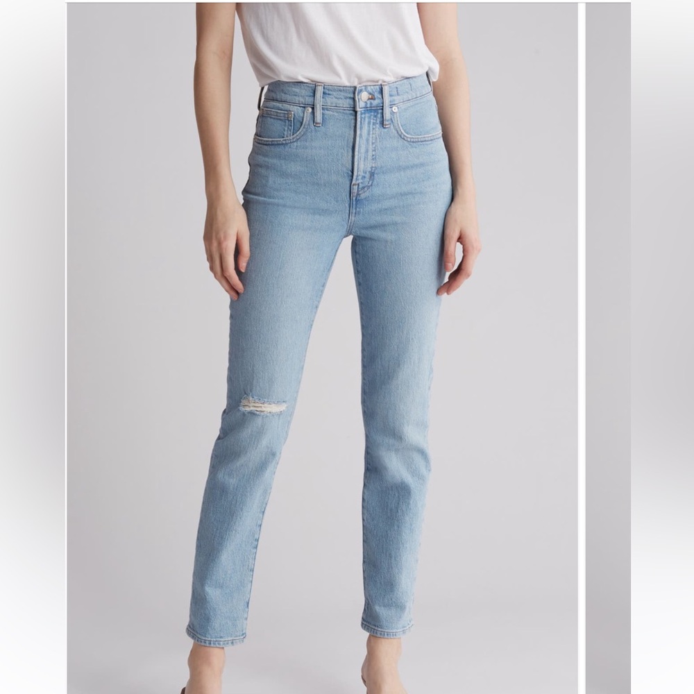Madewell The Perfect Vintage Ripped Knee Jeans, Blenheim Wash